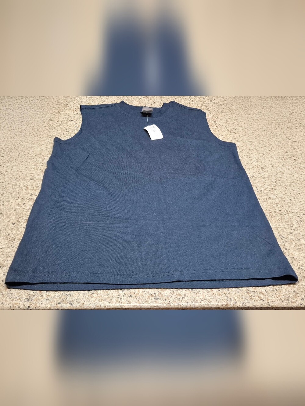 ​Vtg Y2K Foot Locker Men's Muscle Tee Shirt Navy Blue 100% Cotton Size Small NWT